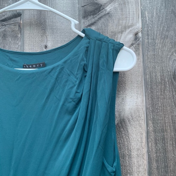 Theory Teal Formal Dress Size Small - Picture 2 of 9